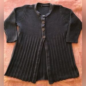 Vintage Size Small 💙 Navy Blue Thick Cotton Knit Sweater 💙